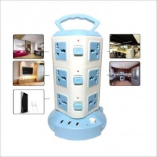 3 Layer Universal Vertical  Multi Plug Socket Tower With12 Outlet Power and 3 USB